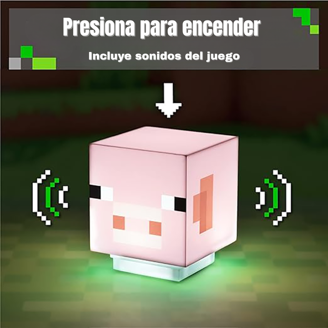Luz Quitamiedos Minecraft™ con Altavoz